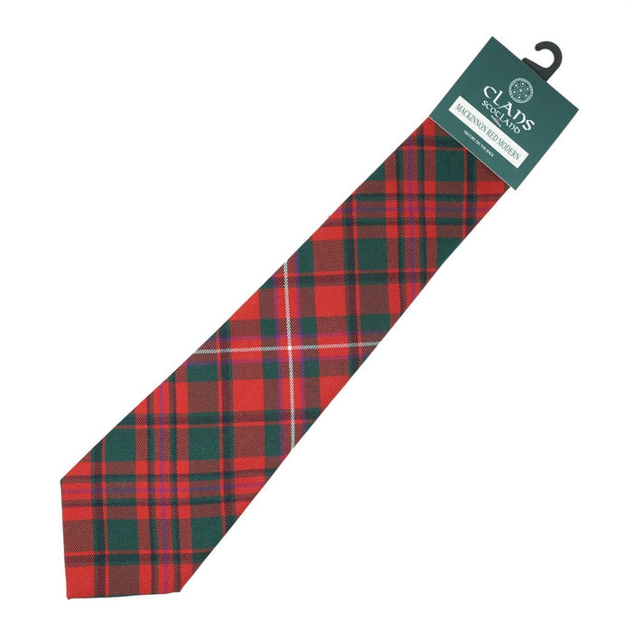 Clan Tartan Tie - Traditional Scottish Plaid Designs - Heritage Of Scotland - Mackinnon Red