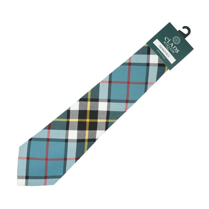 Clan Tartan Tie - Traditional Scottish Plaid Designs - Heritage Of Scotland - Thomson Blue