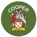 Clan/Family Name Round Cork Coaster Cooper E - Heritage Of Scotland - COOPER E