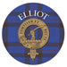 Clan/Family Name Round Cork Coaster Elliot - Heritage Of Scotland - ELLIOT