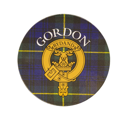 Clan/Family Name Round Cork Coaster Gordon - Heritage Of Scotland - GORDON