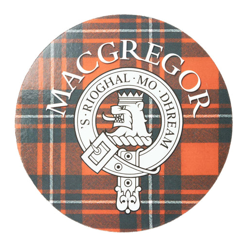 Clan/Family Name Round Cork Coaster Macgregor - Heritage Of Scotland - MACGREGOR