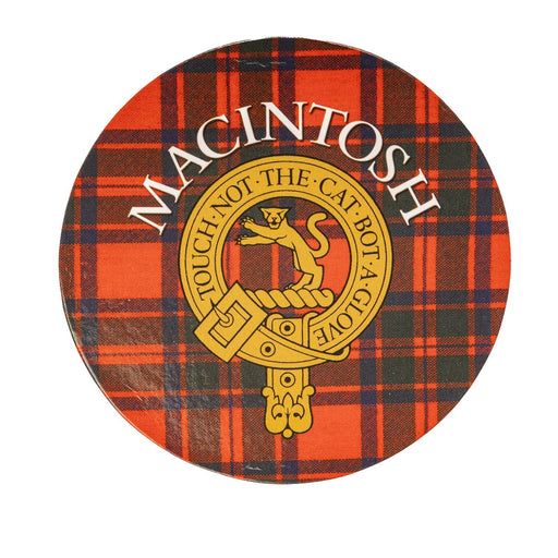 Clan/Family Name Round Cork Coaster Macintosh - Heritage Of Scotland - MACINTOSH