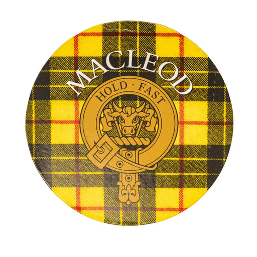 Clan/Family Name Round Cork Coaster Macleod - Heritage Of Scotland - MACLEOD