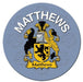 Clan/Family Name Round Cork Coaster Matthews - Heritage Of Scotland - MATTHEWS