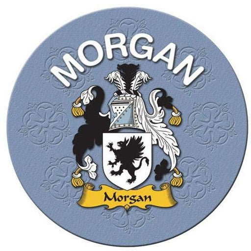 Clan/Family Name Round Cork Coaster Morgan E - Heritage Of Scotland - MORGAN E