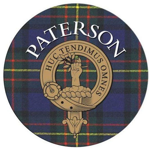 Clan/Family Name Round Cork Coaster Paterson - Heritage Of Scotland - PATERSON