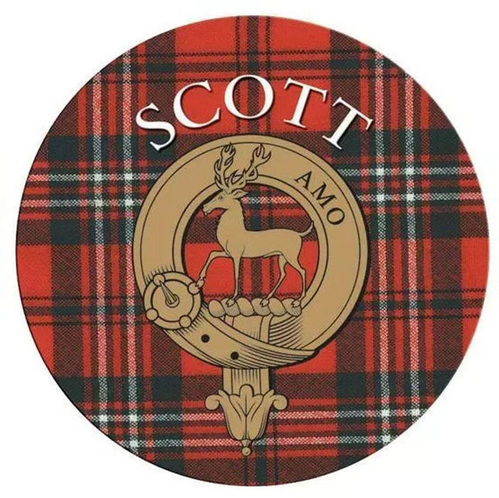 Clan/Family Name Round Cork Coaster Scott S - Heritage Of Scotland - SCOTT S