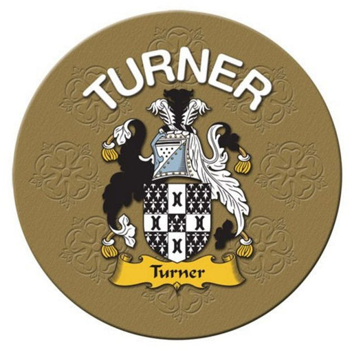 Clan/Family Name Round Cork Coaster Turner - Heritage Of Scotland - TURNER