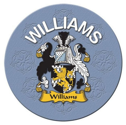 Clan/Family Name Round Cork Coaster Williams - Heritage Of Scotland - WILLIAMS