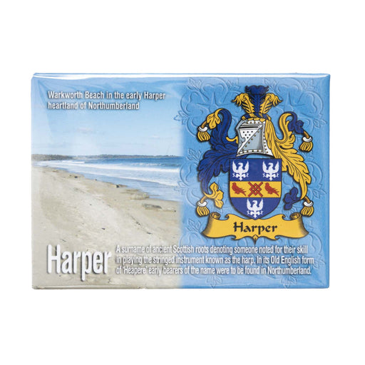 Clan/Family Scenic Magnet Harper - Heritage Of Scotland - HARPER