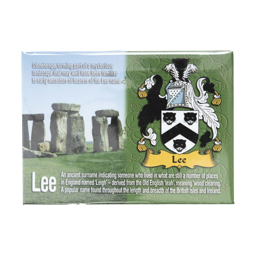 Clan/Family Scenic Magnet Lee - Heritage Of Scotland - LEE
