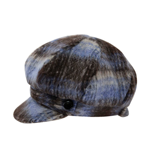 Coco Tweed Newsboy Hat - Heritage Of Scotland - BLUE
