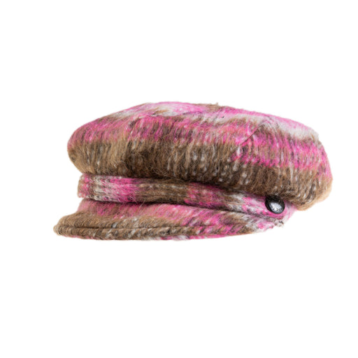 Coco Tweed Newsboy Hat - Heritage Of Scotland - PINK