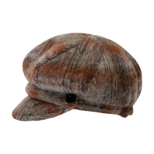 Coco Tweed Newsboy Hat - Heritage Of Scotland - RUST