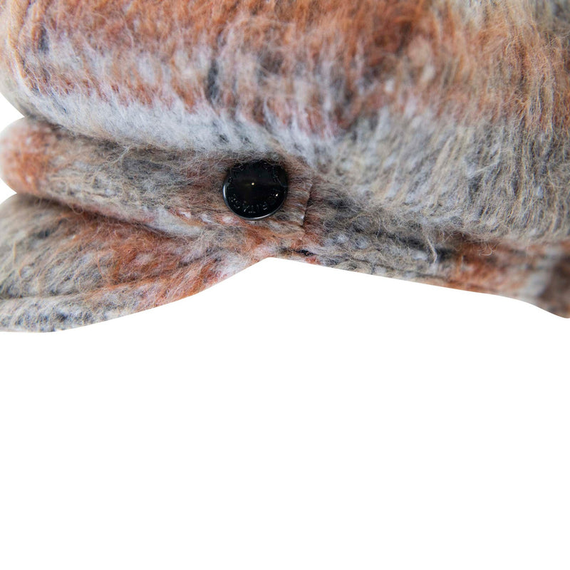 Coco Tweed Newsboy Hat - Heritage Of Scotland - RUST