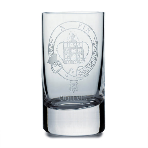 Collins Crystal Clan Shot Glass Ogilvie - Heritage Of Scotland - OGILVIE