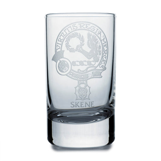 Collins Crystal Clan Shot Glass Skene - Heritage Of Scotland - SKENE