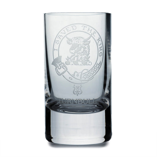 Collins Crystal Clan Shot Glass Turnbull - Heritage Of Scotland - TURNBULL