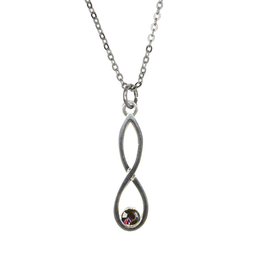 Colonsay Knot Pendant Crystal - Heritage Of Scotland - CRYSTAL