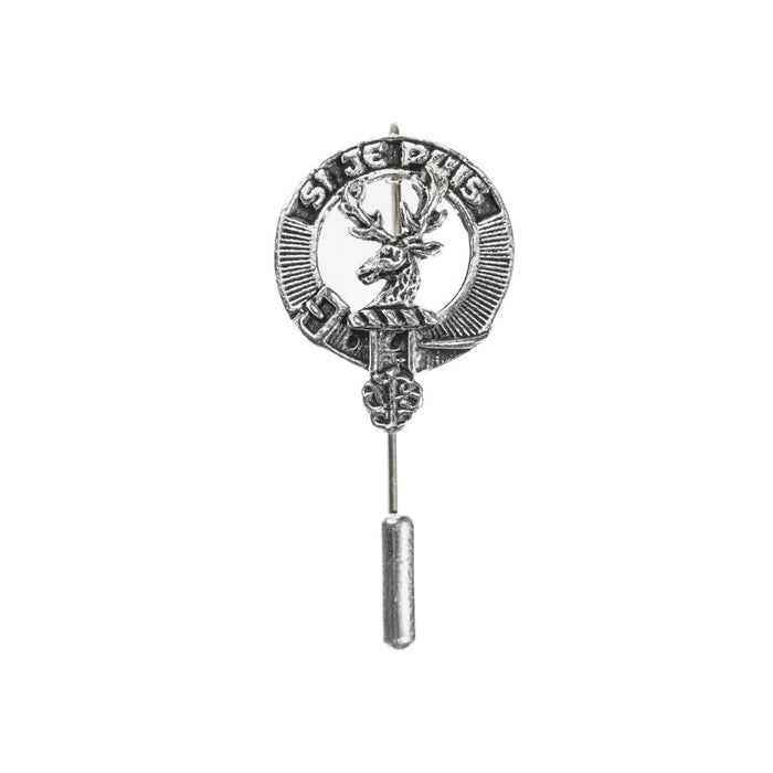 Colquhoun Clan Badge, Kilt Pin, Lapel Pin, Cufflinks, Keyring/Key Fob & Gift Set — Fine Pewter by Art Pewter — Made in Scotland (Shiny Finish) - Heritage Of Scotland - Lapel Pin