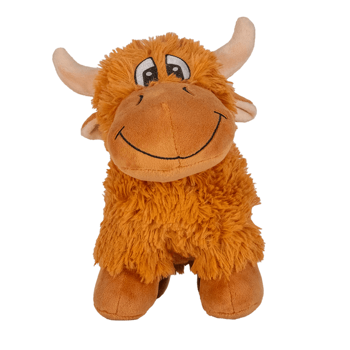 Comical Highland Coo Plush – 24cm Soft Toy - Heritage Of Scotland - 24cm