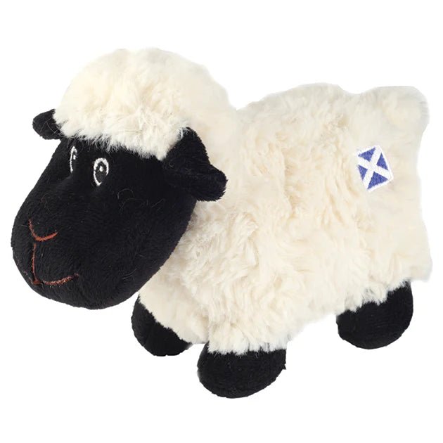 Comical Sheep Plush – 12cm Soft Toy with Saltire Embroidery - Heritage Of Scotland - 12 cm