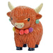 COOlectibles Highland Coo Figurines – Fun Scottish Cow Characters - Heritage Of Scotland - Coo with Necklace & Earrings
