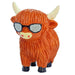 COOlectibles Highland Coo Figurines – Fun Scottish Cow Characters - Heritage Of Scotland - Coo with Sunglasses