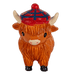 COOlectibles Highland Coo Figurines – Fun Scottish Cow Characters - Heritage Of Scotland - Coo with Tartan Hat