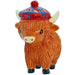 COOlectibles Highland Coo Figurines – Fun Scottish Cow Characters - Heritage Of Scotland - Coo with Tartan Hat