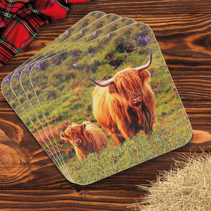 Cow & Calf Coasters S4 - Heritage Of Scotland - N/A