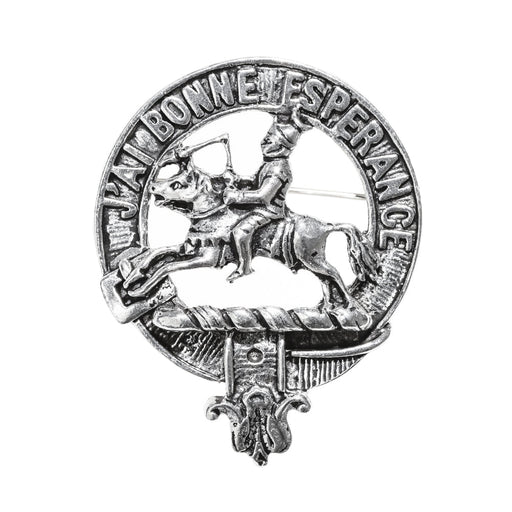 Craig Clan Badge, Kilt Pin, Lapel Pin, Cufflinks, Keyring/Key Fob & Gift Set — Fine Pewter by Art Pewter — Made in Scotland (Shiny Finish) - Heritage Of Scotland - Badge