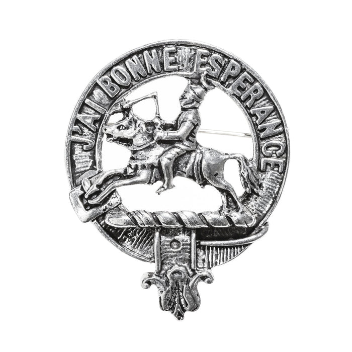 Craig Clan Badge, Kilt Pin, Lapel Pin, Cufflinks, Keyring/Key Fob & Gift Set — Fine Pewter by Art Pewter — Made in Scotland (Shiny Finish) - Heritage Of Scotland - Badge