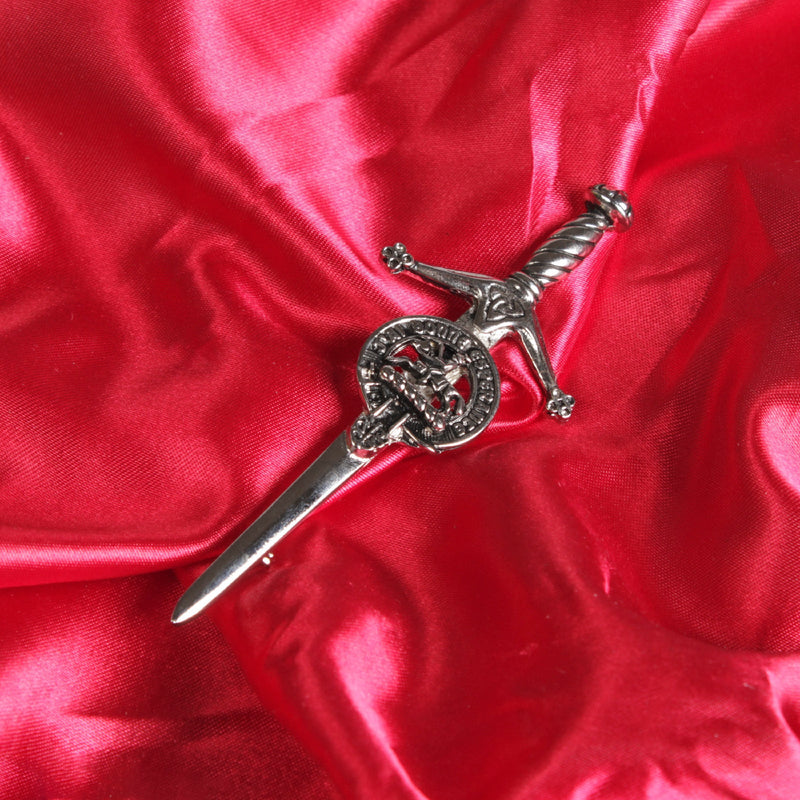 Craig Clan Badge, Kilt Pin, Lapel Pin, Cufflinks, Keyring/Key Fob & Gift Set — Fine Pewter by Art Pewter — Made in Scotland (Shiny Finish) - Heritage Of Scotland - Kilt Pin