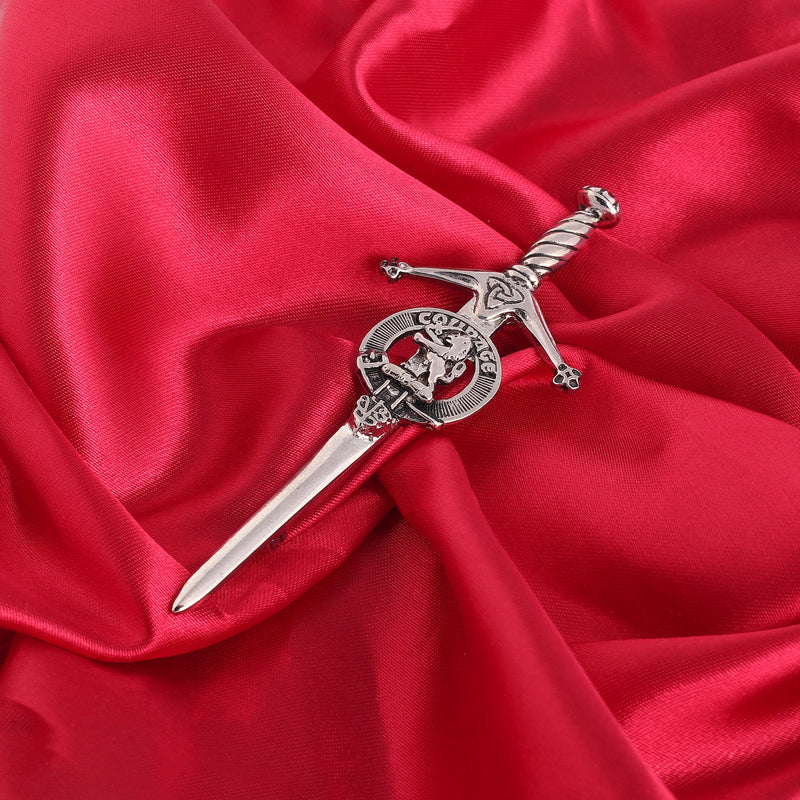 Cumming Clan Badge, Kilt Pin, Lapel Pin, Cufflinks, Keyring/Key Fob & Gift Set — Fine Pewter by Art Pewter — Made in Scotland (Shiny Finish) - Heritage Of Scotland - Kilt Pin