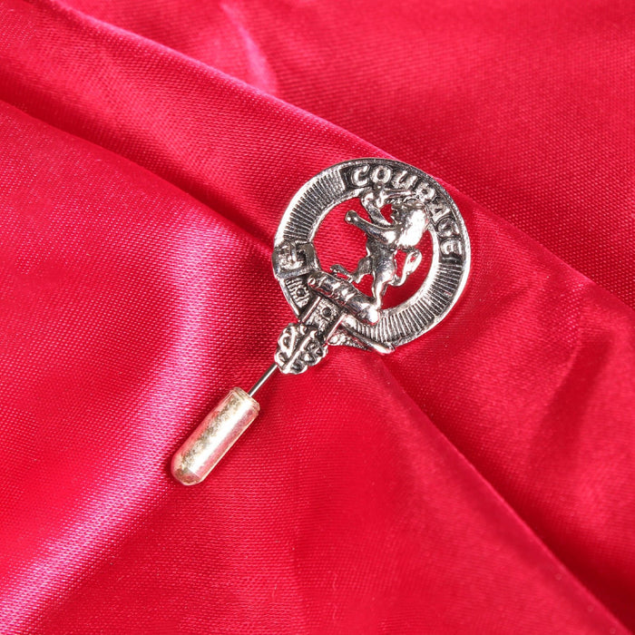 Cumming Clan Badge, Kilt Pin, Lapel Pin, Cufflinks, Keyring/Key Fob & Gift Set — Fine Pewter by Art Pewter — Made in Scotland (Shiny Finish) - Heritage Of Scotland - Lapel Pin