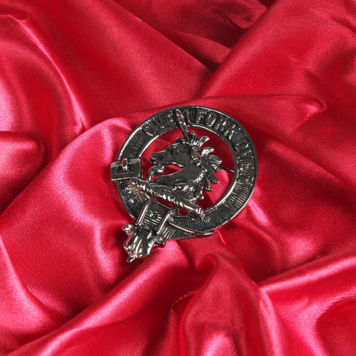 Cunningham Clan Badge, Kilt Pin, Lapel Pin, Cufflinks, Keyring/Key Fob & Gift Set — Fine Pewter by Art Pewter — Made in Scotland (Shiny Finish) - Heritage Of Scotland - Badge