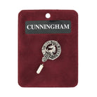 Cunningham Clan Badge, Kilt Pin, Lapel Pin, Cufflinks, Keyring/Key Fob & Gift Set — Fine Pewter by Art Pewter — Made in Scotland (Shiny Finish) - Heritage Of Scotland - Lapel Pin