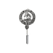Cunningham Clan Badge, Kilt Pin, Lapel Pin, Cufflinks, Keyring/Key Fob & Gift Set — Fine Pewter by Art Pewter — Made in Scotland (Shiny Finish) - Heritage Of Scotland - Lapel Pin