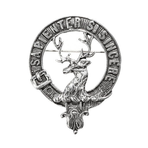 Davidson Clan Badge, Kilt Pin, Lapel Pin, Cufflinks, Keyring/Key Fob & Gift Set — Fine Pewter by Art Pewter — Made in Scotland (Shiny Finish) - Heritage Of Scotland - Badge