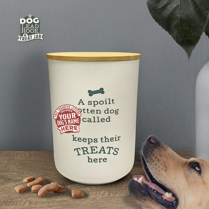 Dog Treat Jar Blank Cream - Heritage Of Scotland - BLANK CREAM