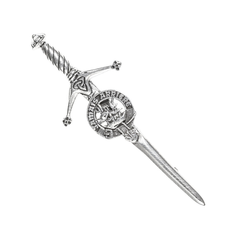 Douglas Clan Badge, Kilt Pin, Lapel Pin, Cufflinks, Keyring/Key Fob & Gift Set — Fine Pewter by Art Pewter — Made in Scotland (Shiny Finish) - Heritage Of Scotland - Kilt Pin