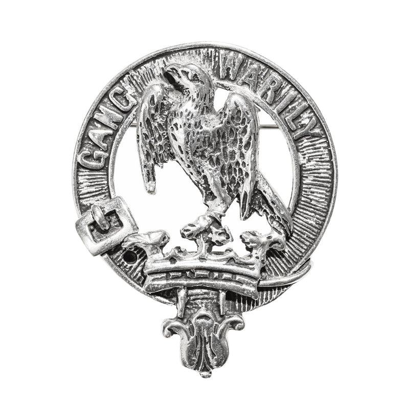 Drummond Clan Badge, Kilt Pin, Lapel Pin, Cufflinks, Keyring/Key Fob & Gift Set — Fine Pewter by Art Pewter — Made in Scotland (Shiny Finish) - Heritage Of Scotland - Badge