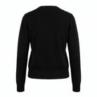 Dunedin Cashmere Woman's 100% Cashmere C Neck Cardigan - Black - Heritage Of Scotland - XS