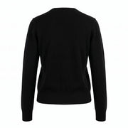 Dunedin Cashmere Woman's 100% Cashmere C Neck Cardigan - Black - Heritage Of Scotland - XS