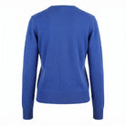 Dunedin Cashmere Woman's 100% Cashmere C Neck Cardigan - Cornflower - Heritage Of Scotland - XS