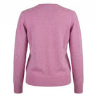 Dunedin Cashmere Woman's 100% Cashmere C Neck Cardigan - Marl Lilac - Heritage Of Scotland - XS