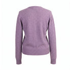 Dunedin Cashmere Woman's 100% Cashmere V Neck Cardigan - Heather - Heritage Of Scotland - XS