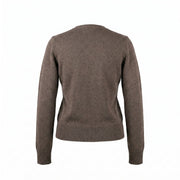 Dunedin Cashmere Woman's 100% Cashmere V Neck Cardigan - Olive - Heritage Of Scotland - XS